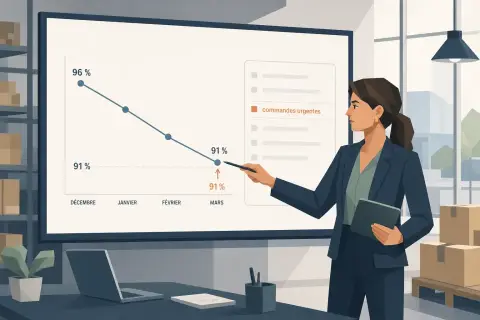 Présenter des chiffres dans une diapositive