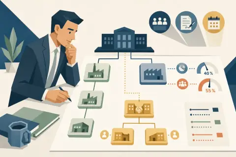 Définir le périmètre de consolidation et le pourcentage d'intérêt