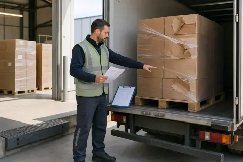Réceptionner et contrôler une marchandise à quai