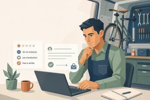 Répondre à un avis négatif en public