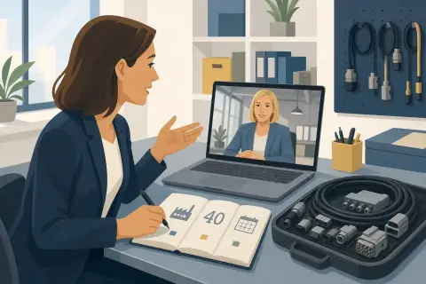 Se présenter et conduire un échange commercial en allemand