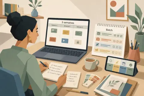 Planifier et industrialiser sa production pour les réseaux sociaux