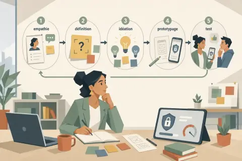 Les 5 étapes du Design Thinking