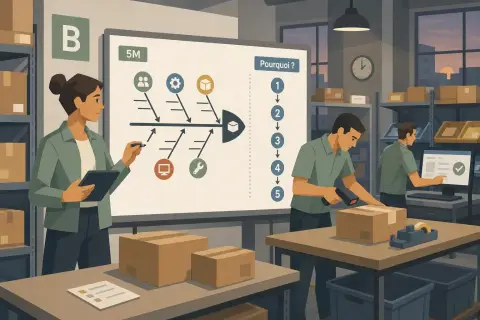 Analyser les causes d'un problème avec Ishikawa et les 5 Pourquoi