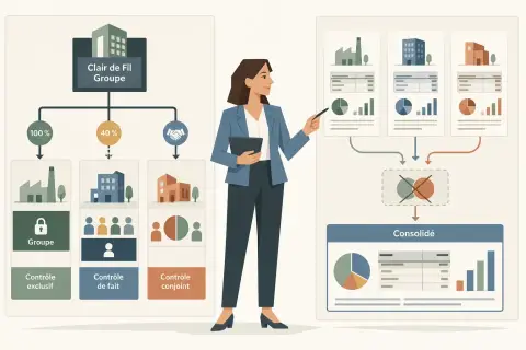 Comprendre les principes de la consolidation des comptes