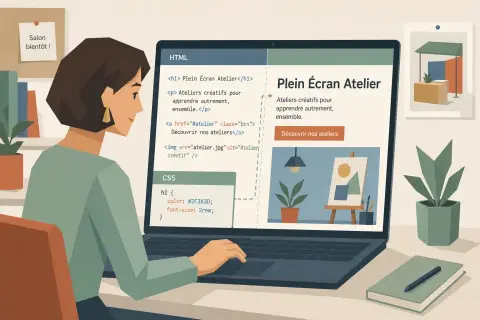 Découvrir comment fonctionne le code informatique (HTML et CSS)