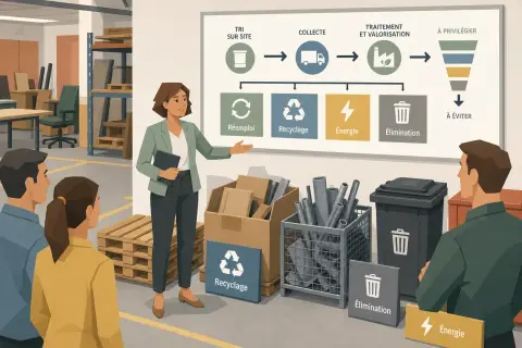 Comprendre le cycle de valorisation et de recyclage des déchets professionnels