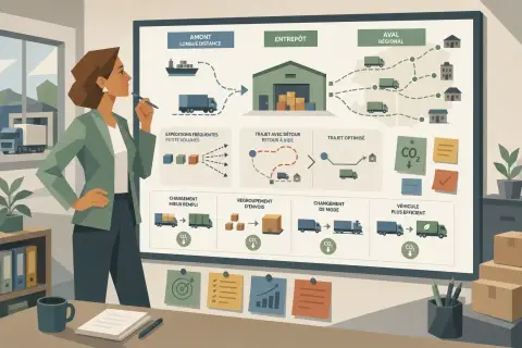 Maîtriser les actions pour réduire et décarboner ses flux de transport