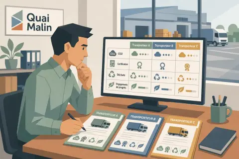 Connaître les critères d'évaluation environnementale des partenaires logistiques
