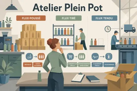 Comprendre les différences et le choix entre flux poussés, tirés et tendus
