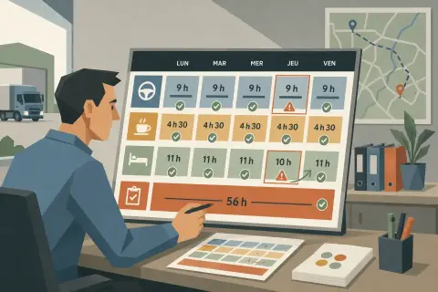 Les règles des temps de conduite et de repos obligatoires