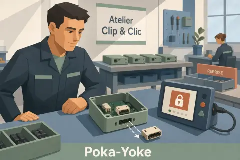 le principe du Poka-Yoke (détrompeur) pour atteindre le zéro défaut