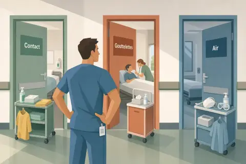 La gestion du risque infectieux et les protocoles d'isolement