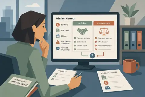 Comprendre quand et comment basculer du recouvrement amiable au contentieux