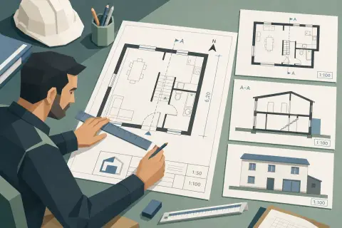 Savoir lire et décoder les échelles, coupes et symboles d'un plan de bâtiment