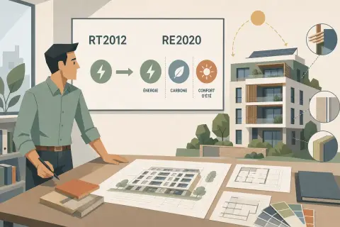 Comprendre l'évolution des réglementations thermiques et environnementales (de la RT2012 à la RE2020)