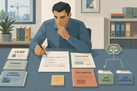 Les modalités d'application des pénalités de retard et des réclamations