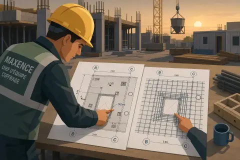 Lire et interpréter un plan de coffrage béton armé