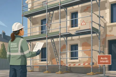 Vérifier la conformité d'un échafaudage avant utilisation