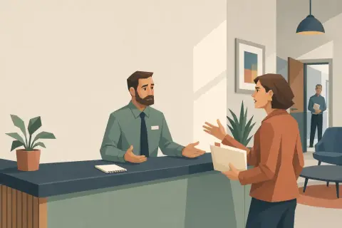 Gérer les visiteurs et les appels difficiles à l'accueil