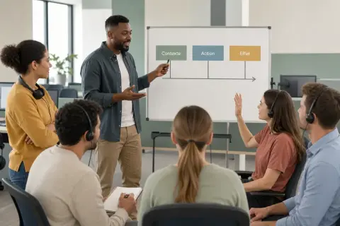 Animer un brief et un débrief d'équipe sur un plateau