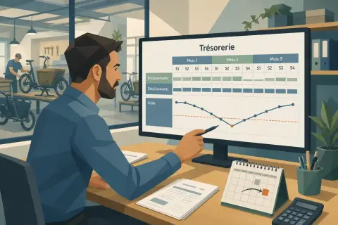 Construire une prévision de trésorerie à 3 mois