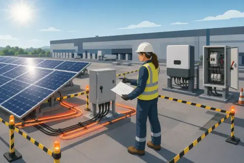 Le risque électrique sur les installations photovoltaïques