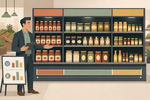 Mesurer la performance d'un rayon au mètre linéaire