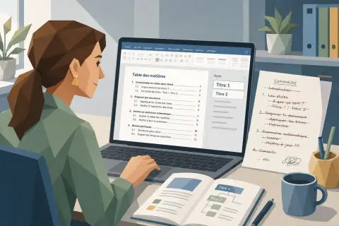 Comment faire un sommaire/Table des matières sur Word