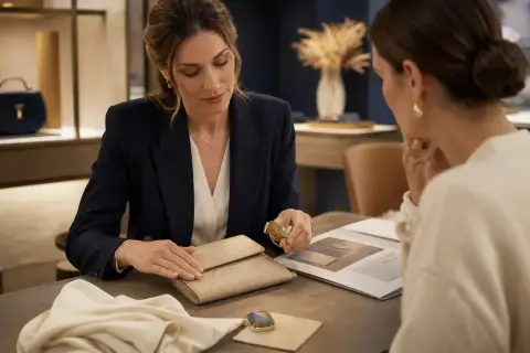 Reconnaître et décrire les matières nobles d'un produit de luxe