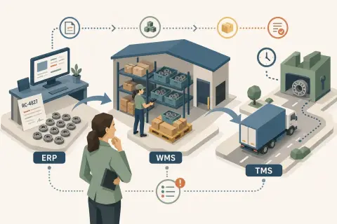 Comprendre les systèmes d'information de la supply chain (ERP, WMS, TMS)