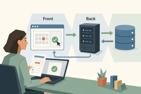 Distinguer le front et le back d'une application
