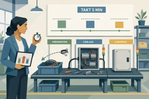 Calculer le takt time et équilibrer une ligne